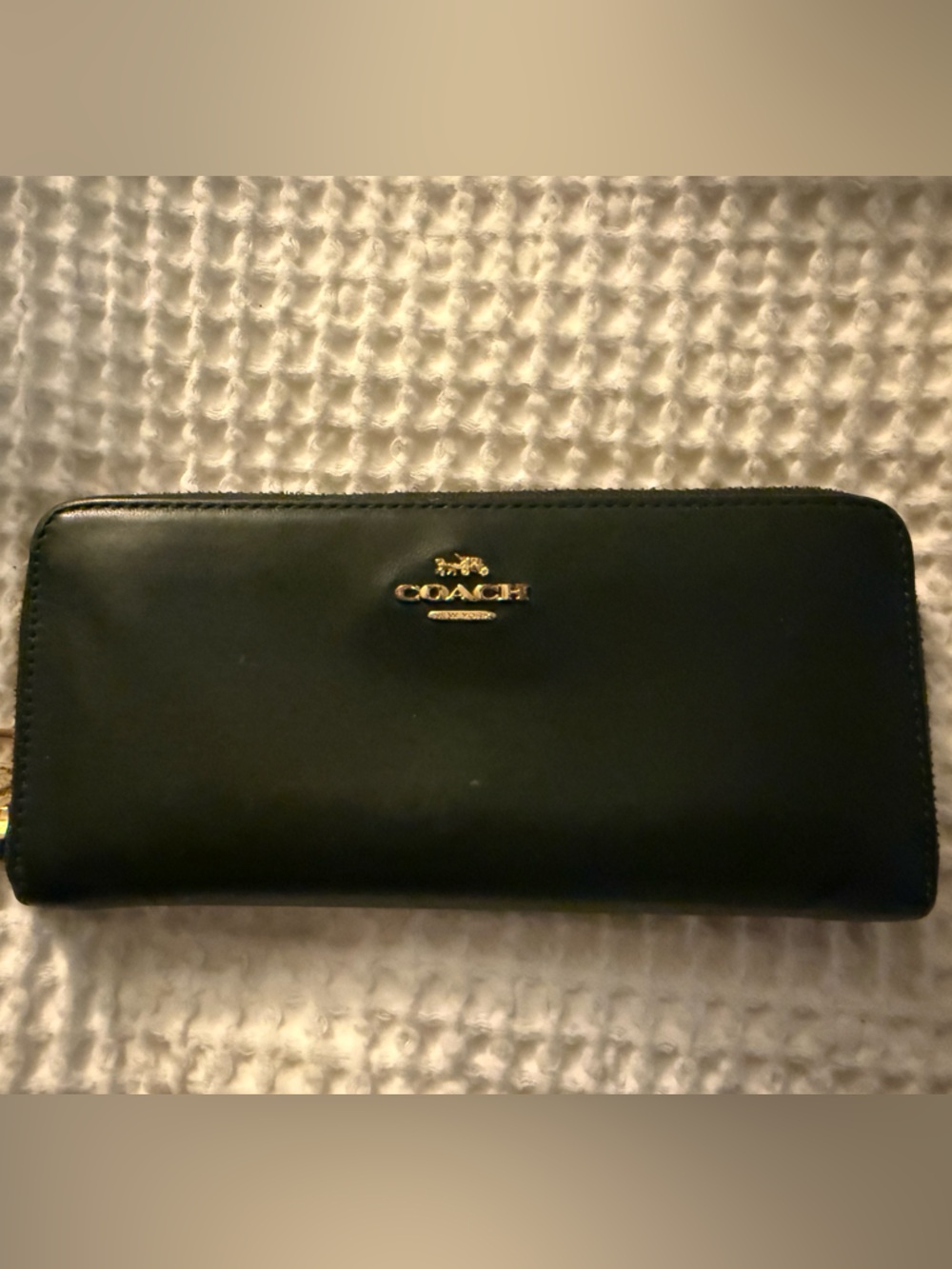 Coach Green Leather Wallet